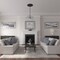 Ekena Millwork Robin Ceiling Medallion (Fits Canopies up to 6 1/4"), 22 1/4"OD x 4 3/4"ID x 1 1/4"P, Jet Black CM22RBBLF - alternate 2